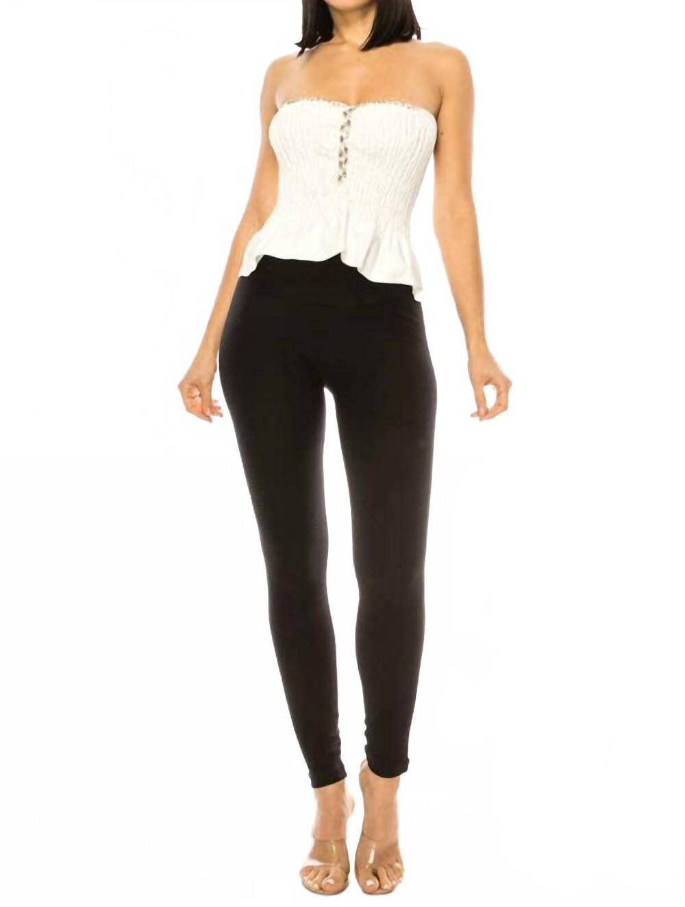 NEW SALT denim tube top in white